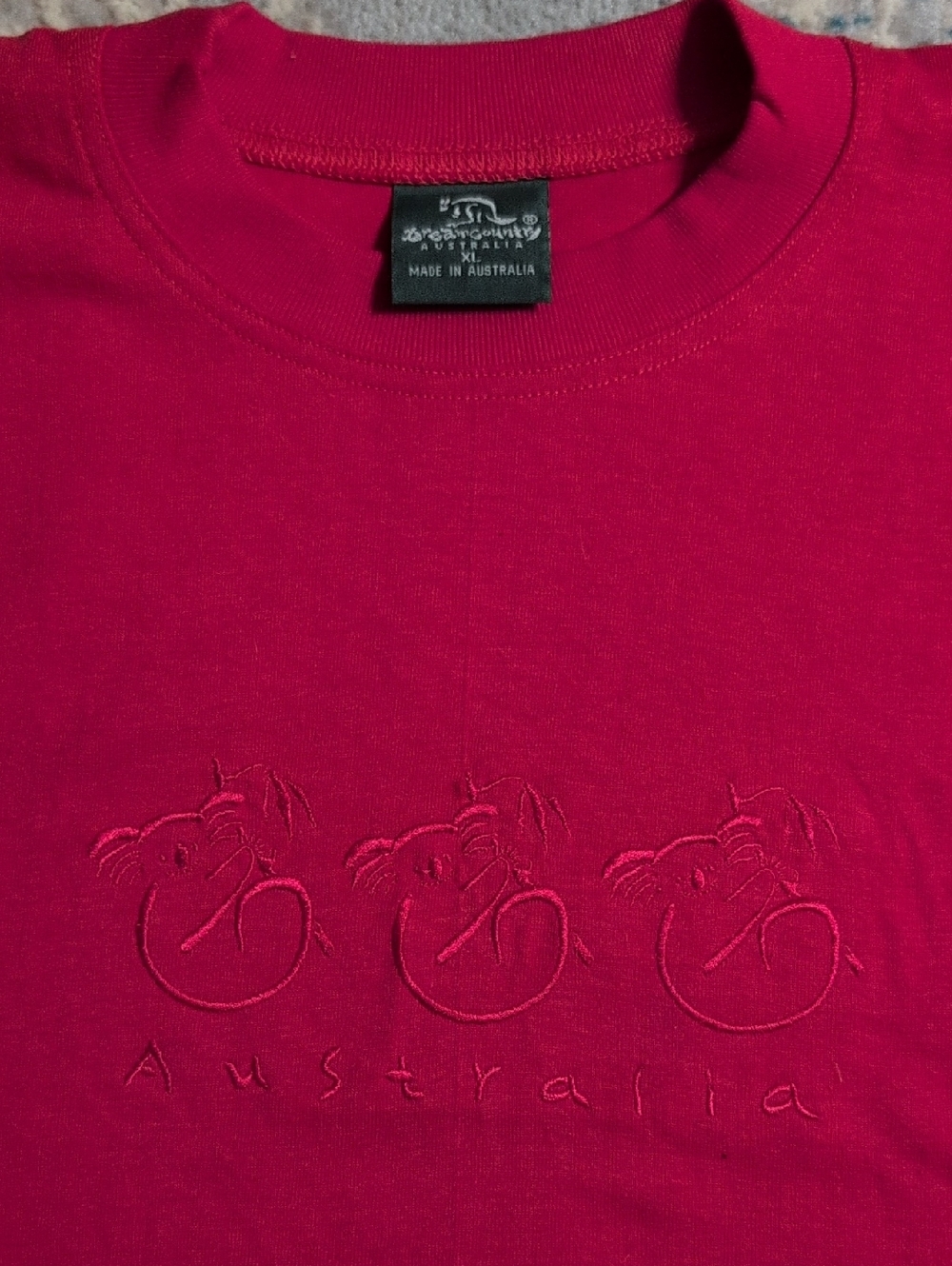 Vintage OVERSIZE Red Crewneck T-Shirt ❤️